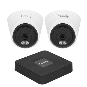 Zestaw Monitoringu IP Tiandy z 2 kamerami TC-C320N i rejestratorem IP