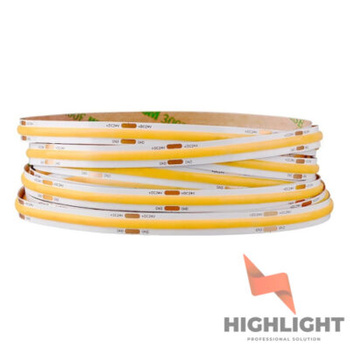 Taśma LED COB 24V IP20 8W Biała Zimna