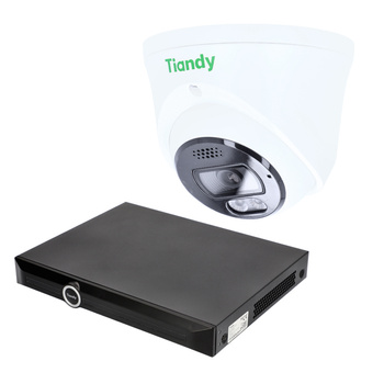 Zestaw Monitoringu Tiandy z rozpoznawaniem twarzy i detekcją intruzów