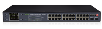 Switch PoE 24-portowy POES-24380GCL+2SFP